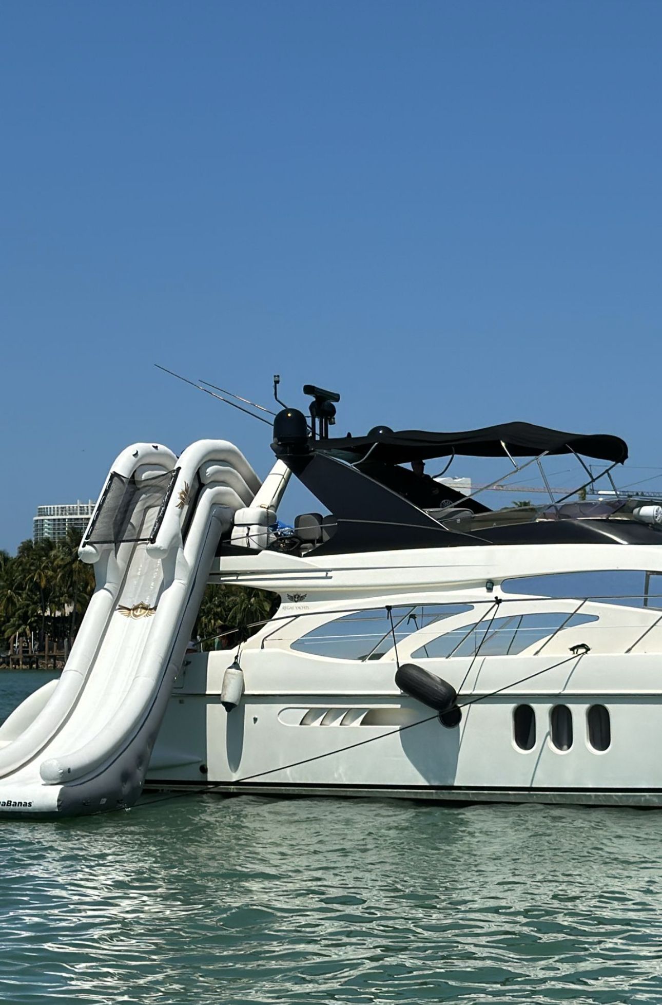 65-foot Azimut charter Miami — celebration event onboard