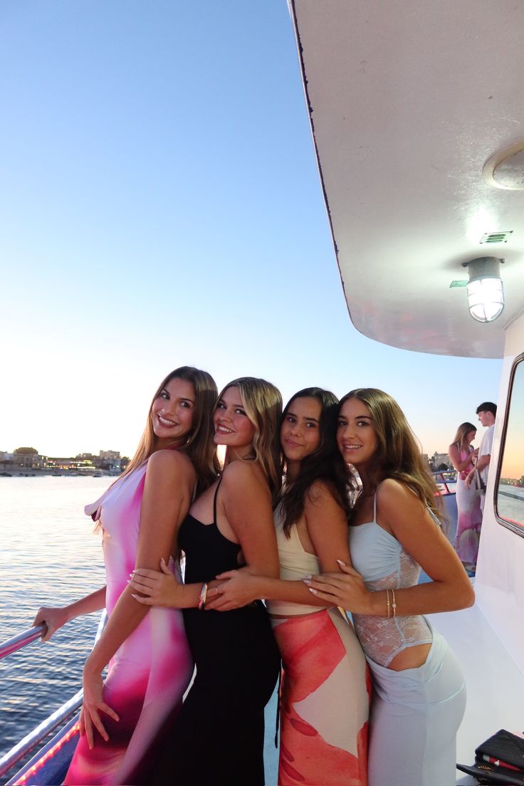 Birthday guests relaxing on deck during a Miami yacht rental