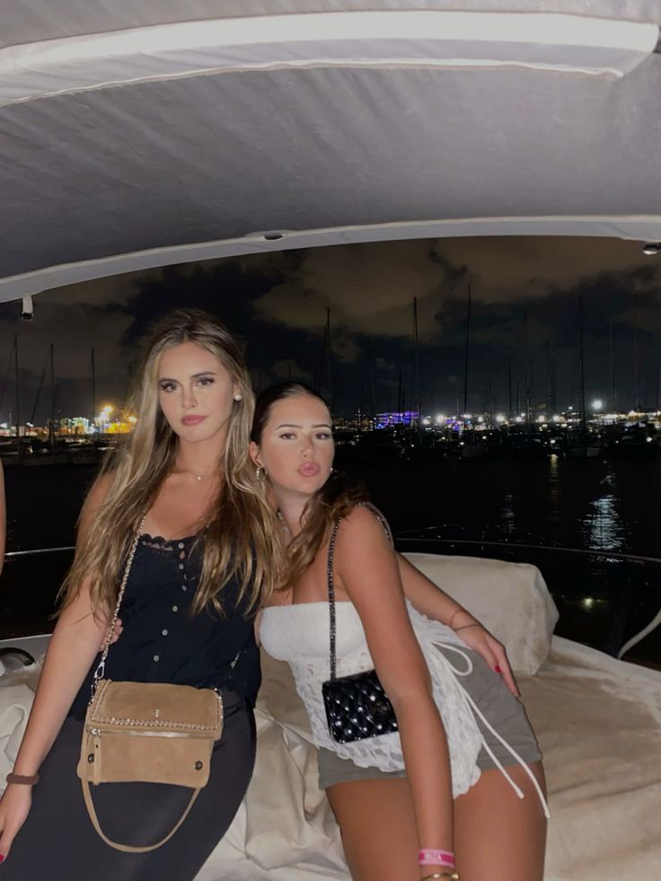 Bridesmaids celebrating on a Miami yacht charter
